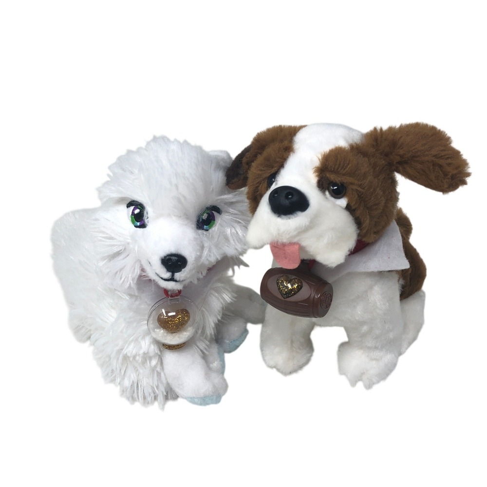 Elf on the Shelf Elf Pets Arctic Fox & Saint Bernard Dog Plush White Brown